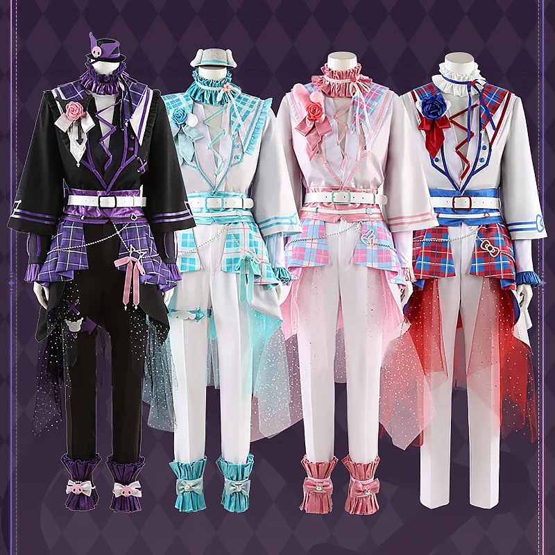 COFUN Anime Ensemble Stars Ayase Mayoi/Amagi Hiiro/Shiina Niki/Oukawa Kohaku Cosplay Costume Halloween Party Outfit Game Suit