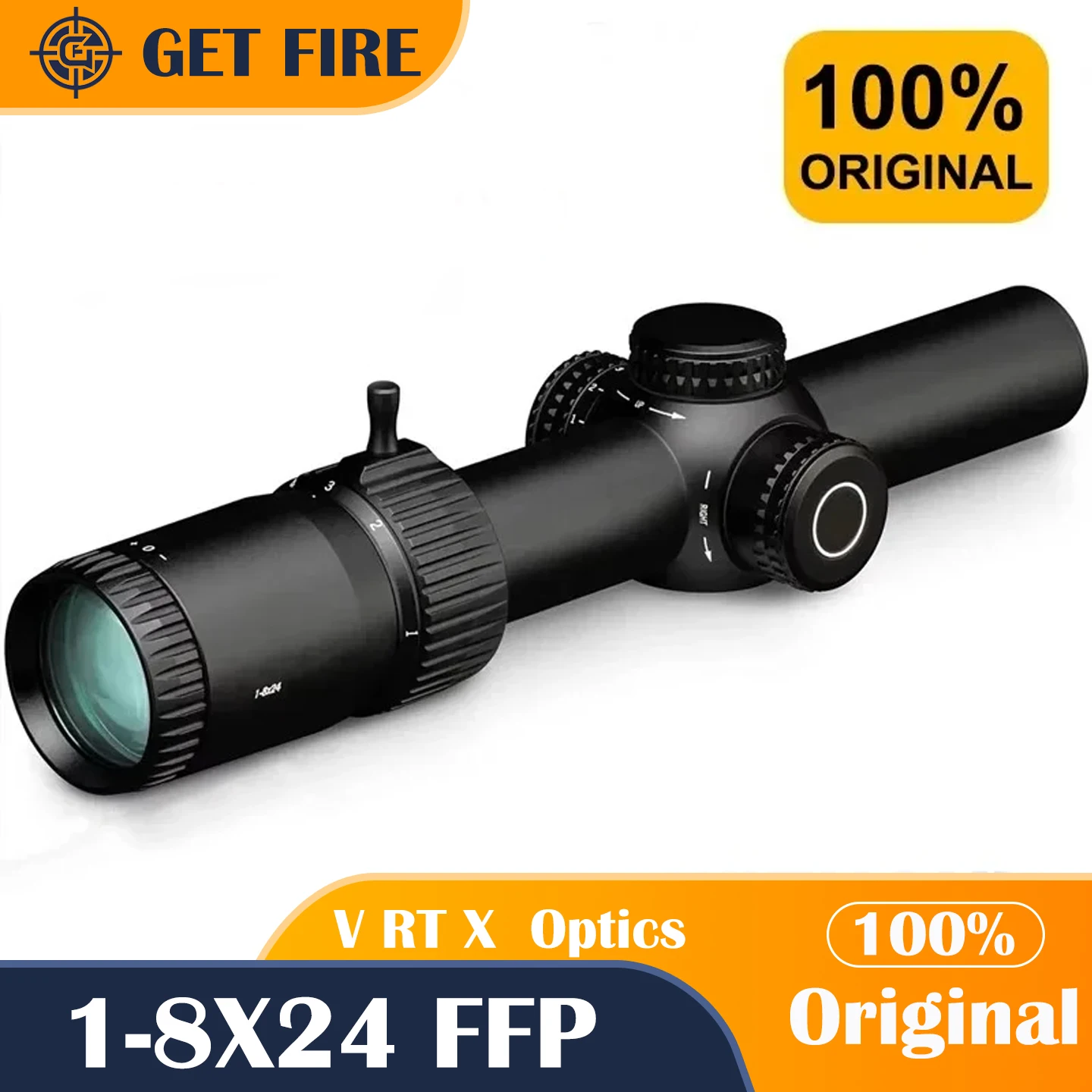 

Original Optics 1-8X24 Second Focal Plane(SFP) Riflescopes AR-BDC3 (MOA) Reticle Waterproof/Shock Resistant