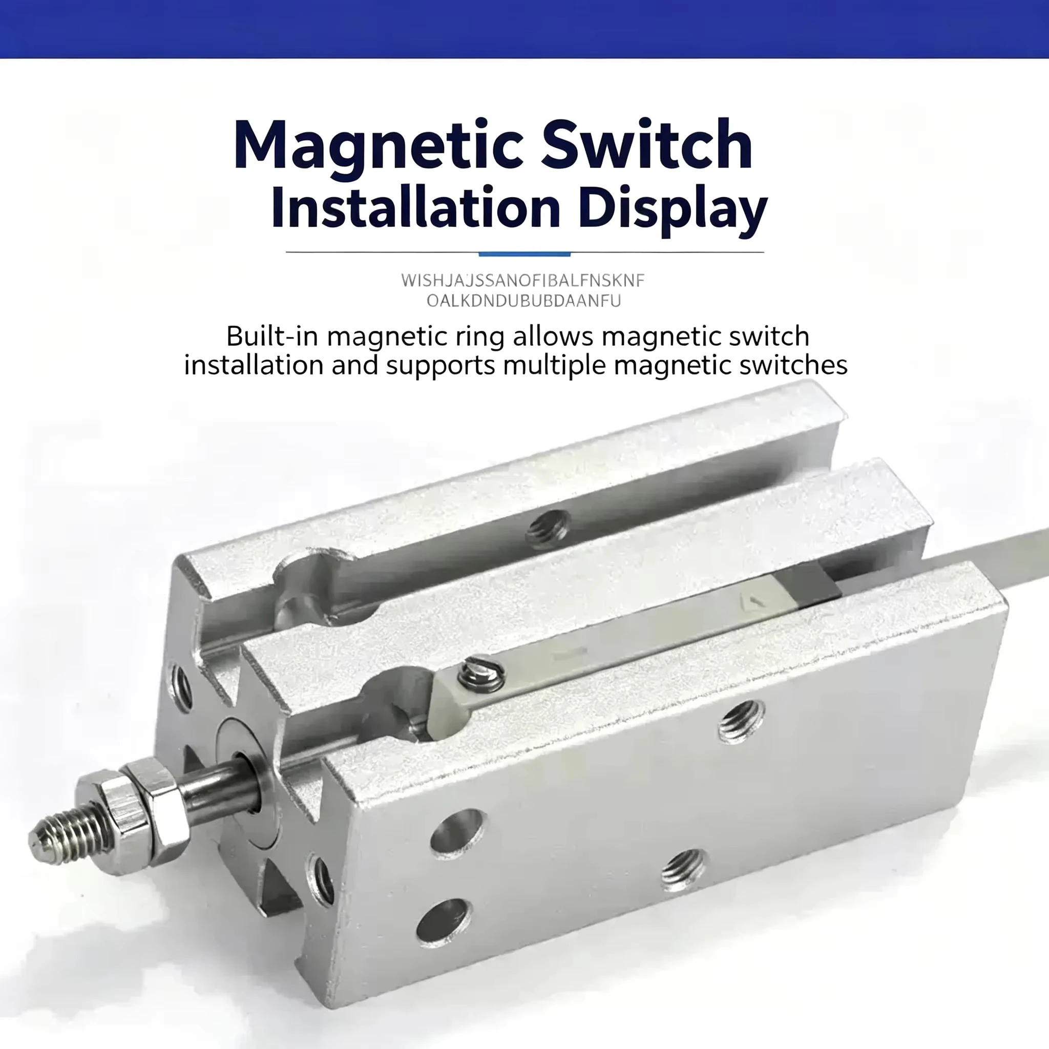 MD10/16/20/25/32X5*10X15X20X25X30X40X50X60S MD Free Installation Small Multi Position Fixed Pneumatic Cylinder Aluminum Alloy