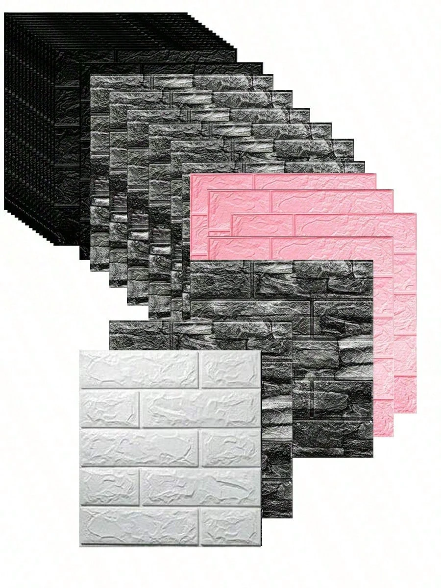 30 pieces of three-dimensional wall wallpaper, suitable for renovation in kitchens, living rooms, bathrooms and bedrooms