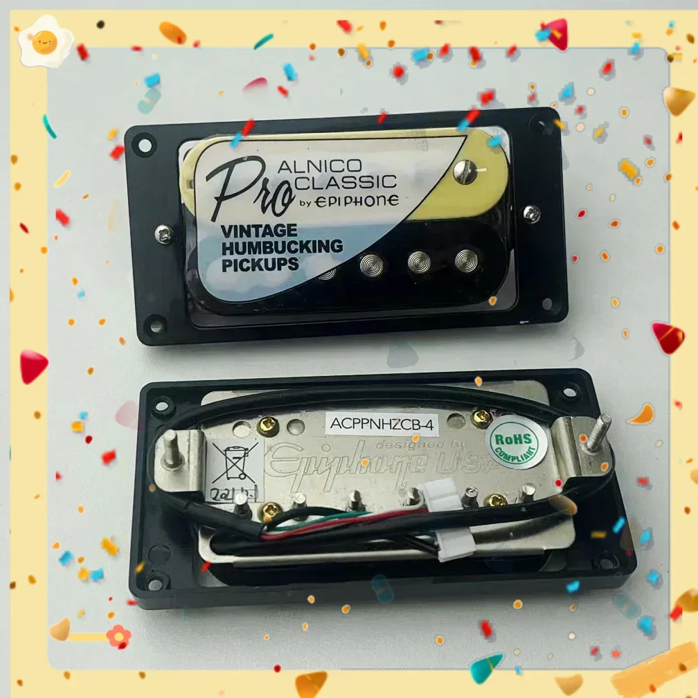 Alnico 5 Humbucker Electric Guitar Pickup Set Multiple Colors Available for Enhanced Sound Quality