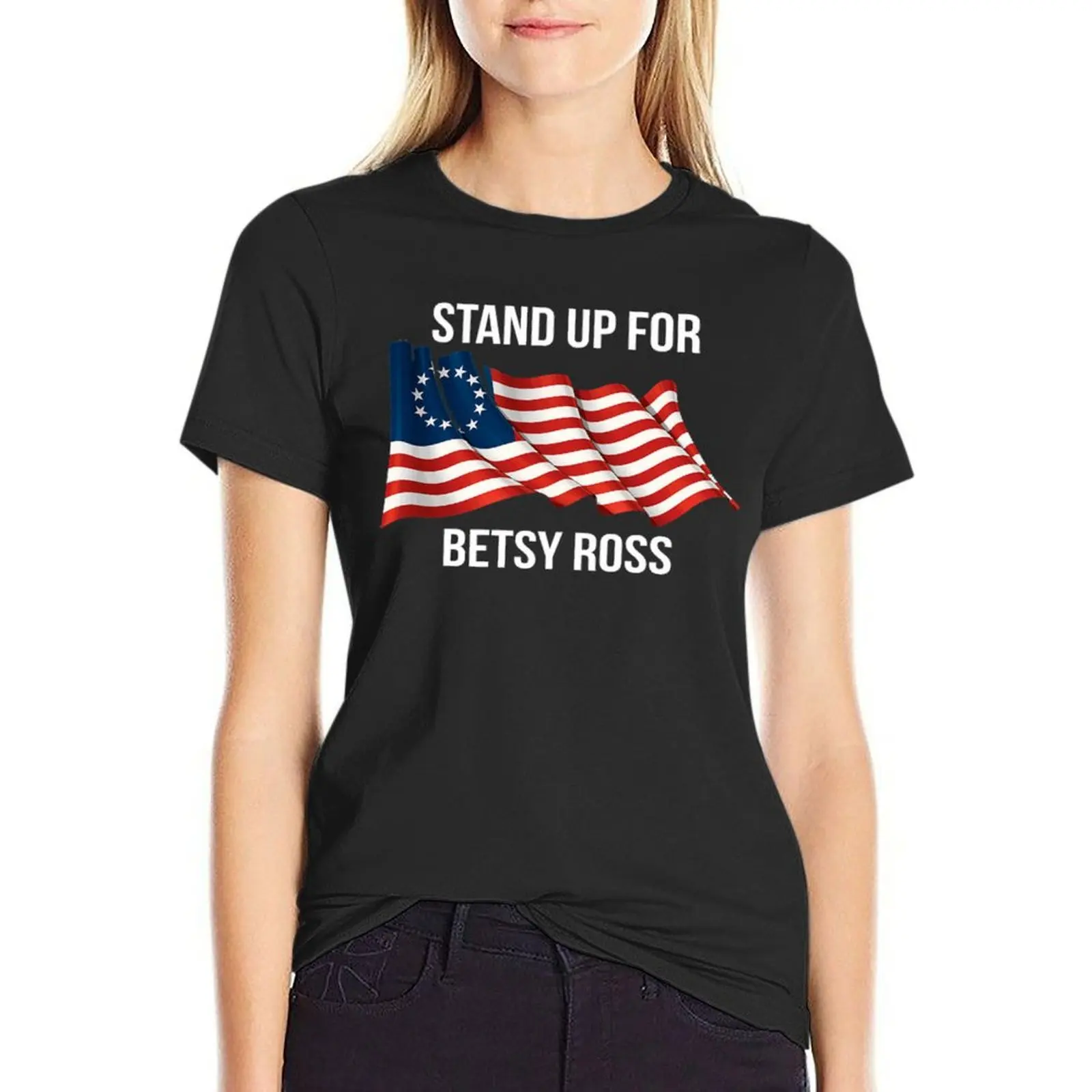 rush betsy ross limbaugh T-Shirt aesthetic clothes korean fashion cute t-shirts for Women