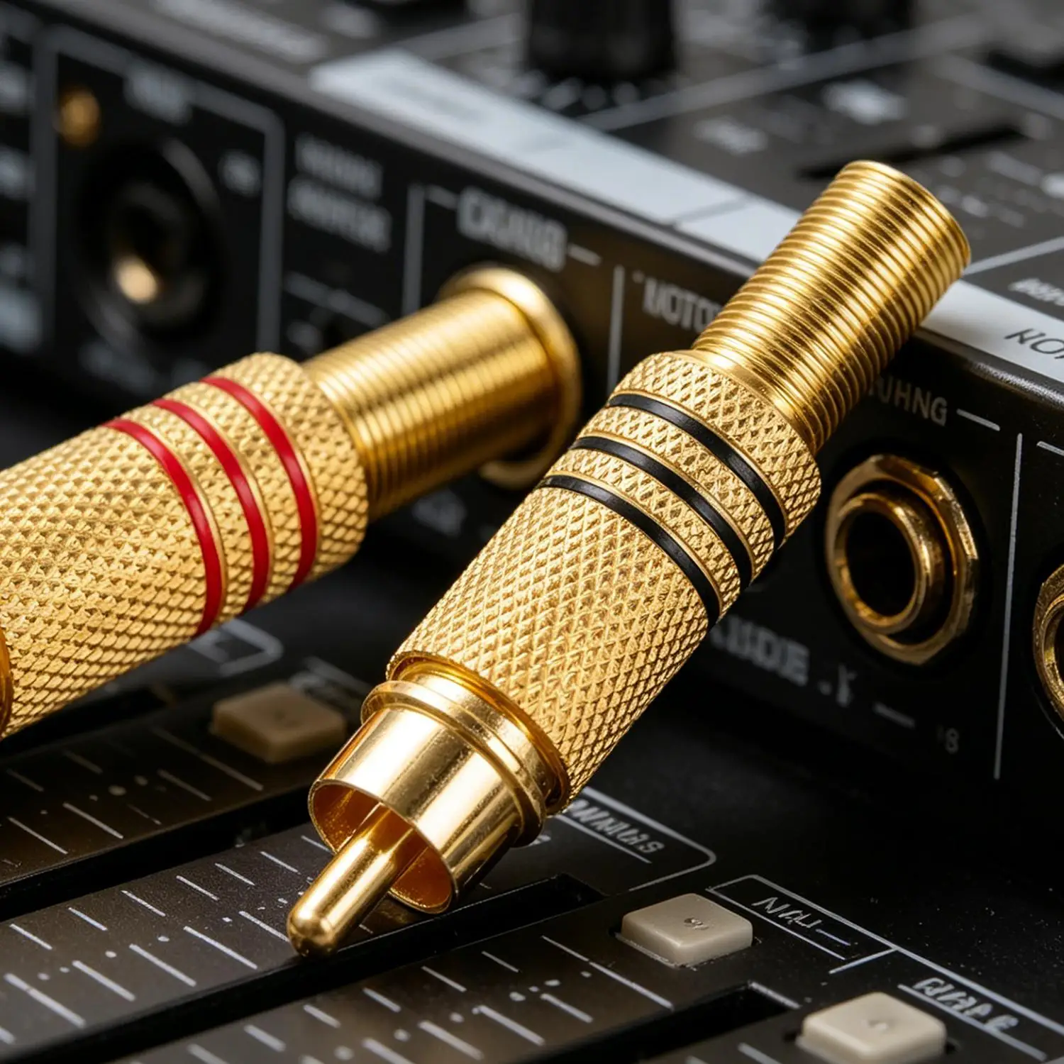2/20Pcs RCA Connector Deluxe High Quality RCA Gold Plate Plug Wholesale Replacement HIFI Audio Male Connector W Metal Spring