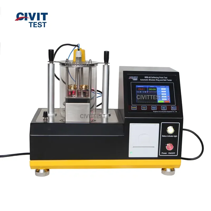 Automatic Asphalt Ring and Ball Apparatus Digital Softening Point Test Bitumen Asphalt Softening Point Tester