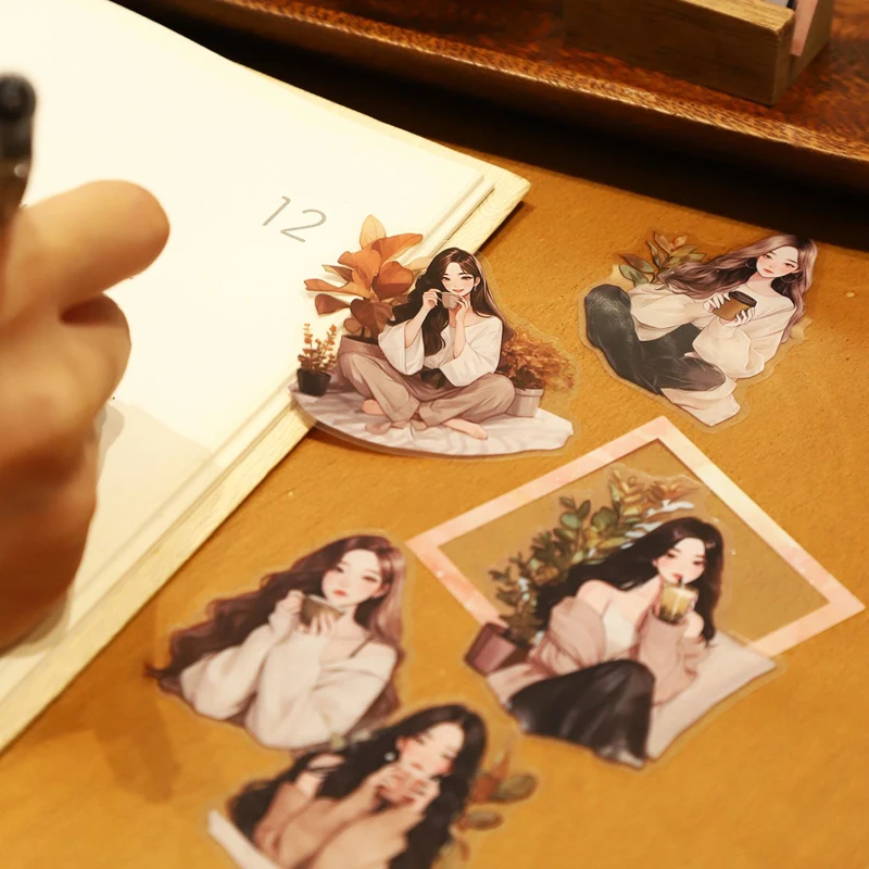 Набор-наклеек-15-шт-пакет-наклейки-с-бордюром-для-девочек-справочник-канцелярские-украшения-сделай-сам-ручная-работа-украшение-для-скрапбукинга-и-журнала