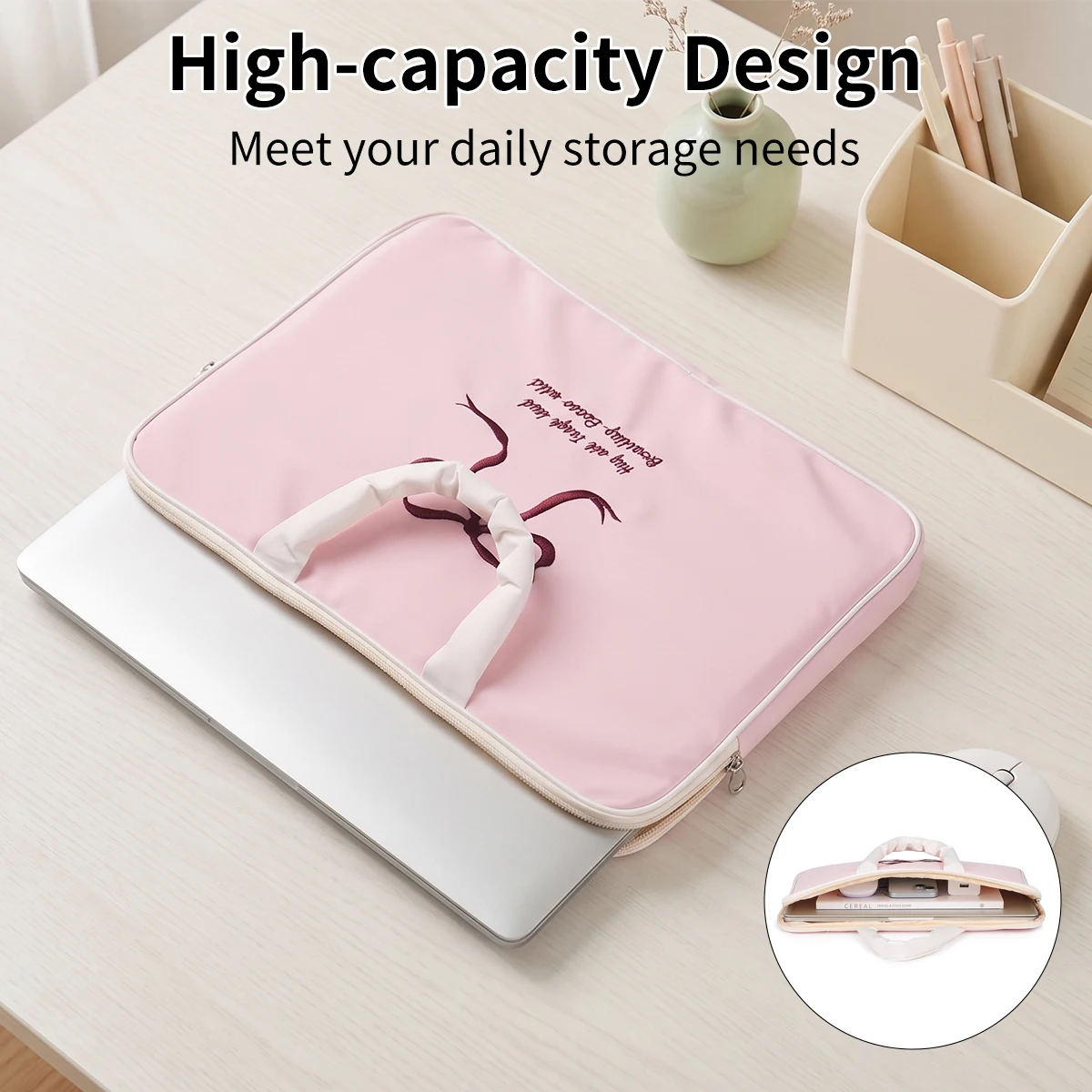 Protective Laptop Sleeve Case for 11inch 13inch For Huawei Xiaomi PAD For iPad Air 11 in M2/M3/M4 Slim Carrying Laptop Bag