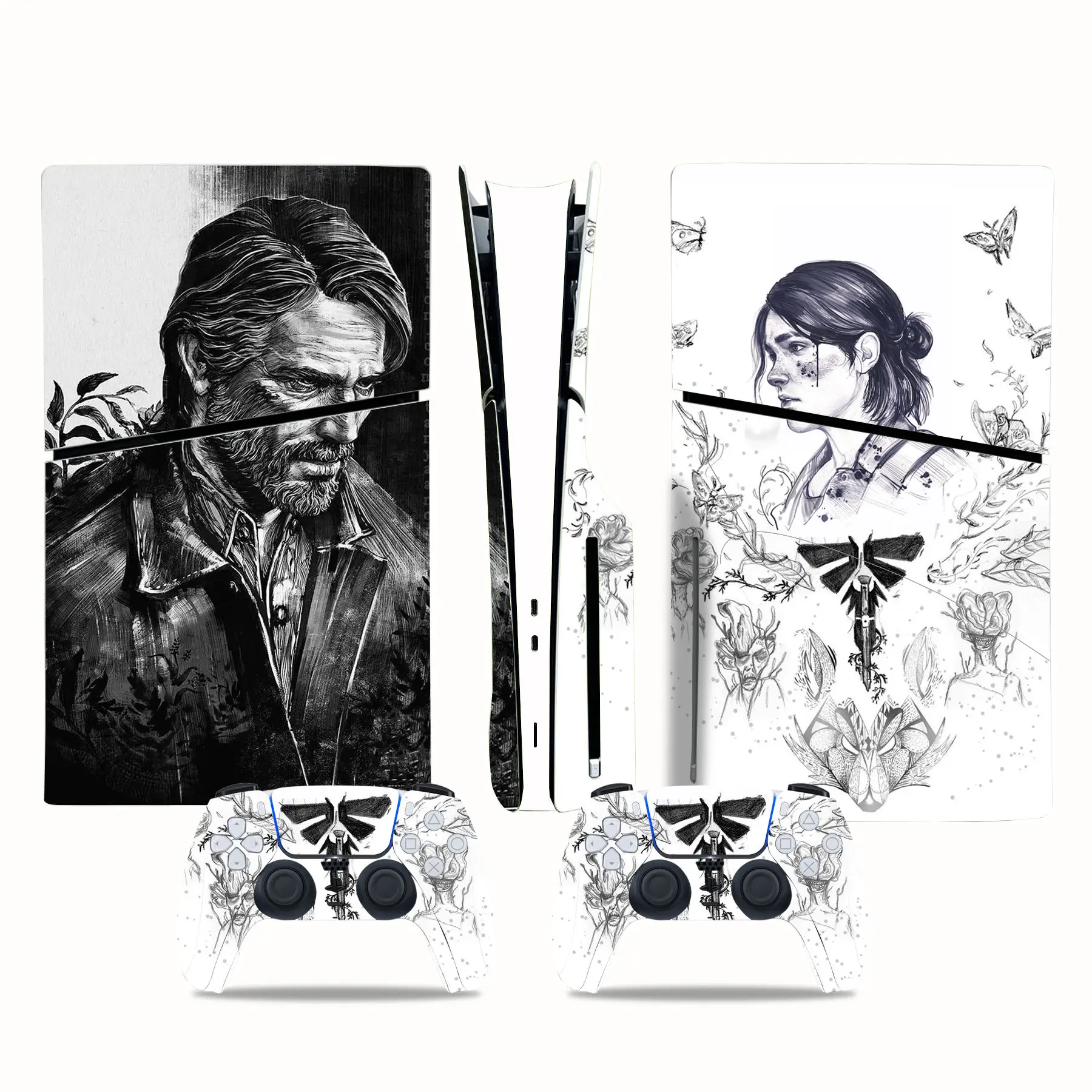 The Last of Us PS5 Slim Disc Skin Sticker Protector Decal Cover for Console Controller PS5 Slim Disk Sticker Vinyl