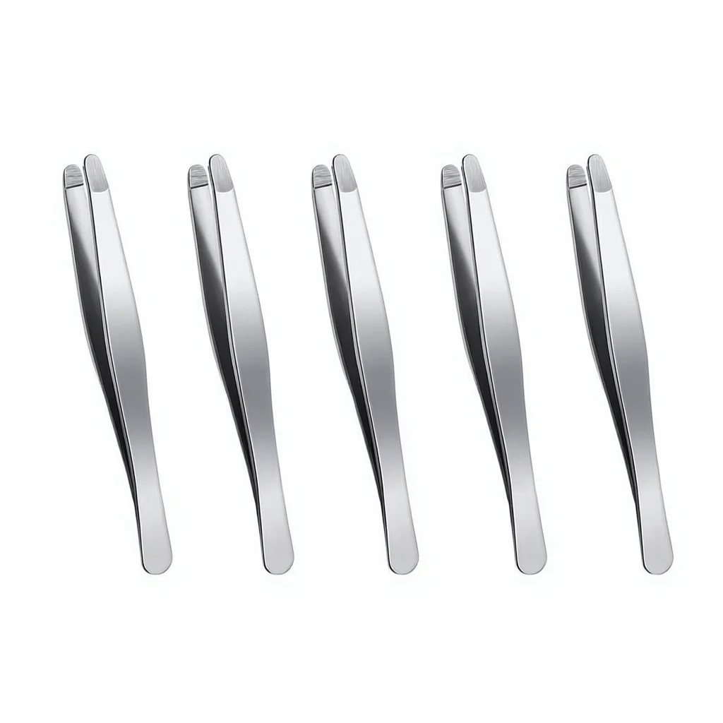 Pinça de sobrancelha antiderrapante removedor de maquiagem ferramentas de pinça de aço inoxidável rosto cabelo feminino remoção clipe ferramentas de maquiagem