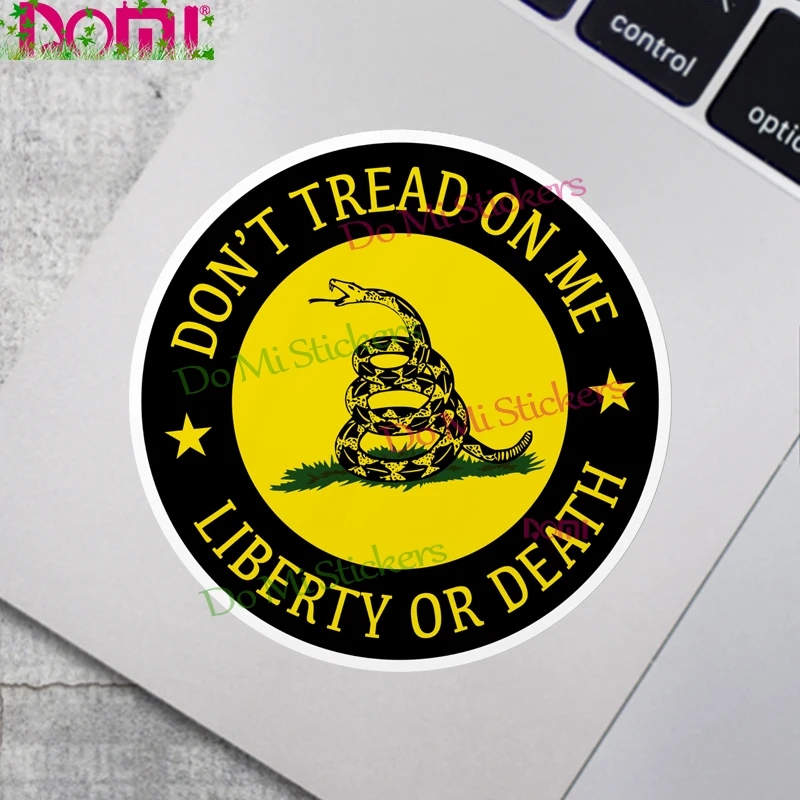 Don 't Tread on Me Decal Motocross Racing Laptop Helmet Trunk Wall Vinyl Gadsden Flag Car Sticker Die-Cut Waterproof PVC