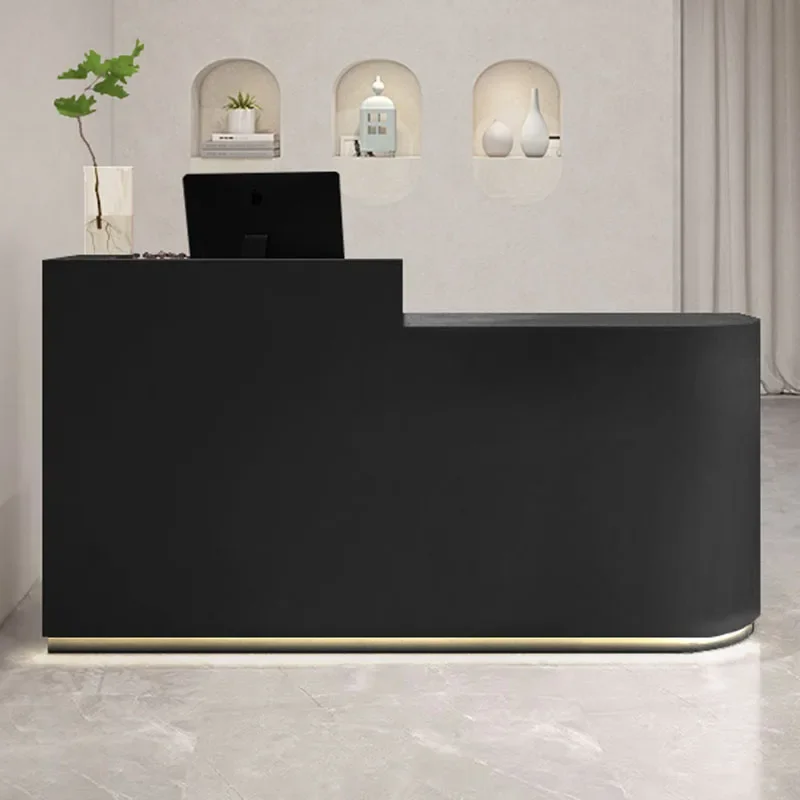 

White Lectern Reception Desk Podium Modern Office Table Retail Shop Counter Pulpitos Laudry Cabinet Kassentisch Shop Furniture
