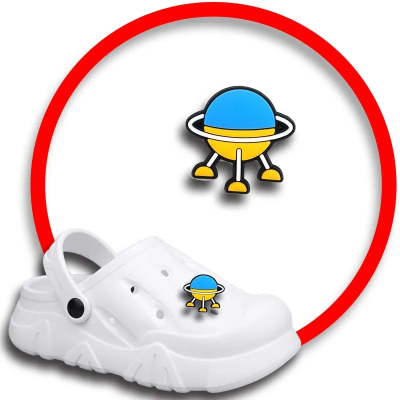 Space Aliens Shoe Charms for Crocs Sandals Women Clogs Pins Shoe Decorations Accessory Men Badges Girls Kids Shoes Accessories