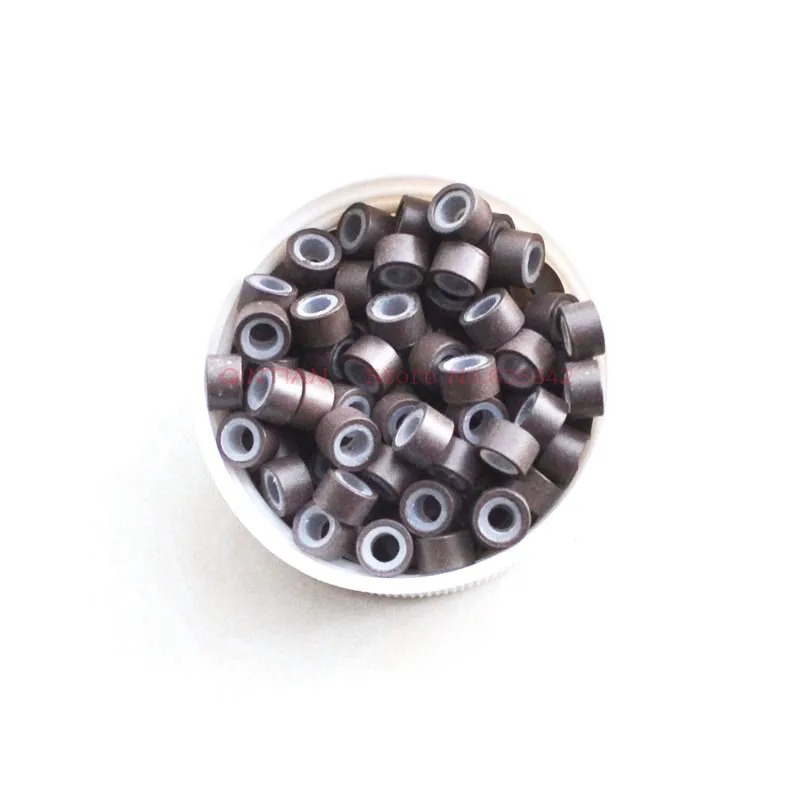 Micro Ring 500pcs Silicone Aluminum 5x3x3mm Wig tools For Hair Extensions Accessories Professional Hairdressing Tools