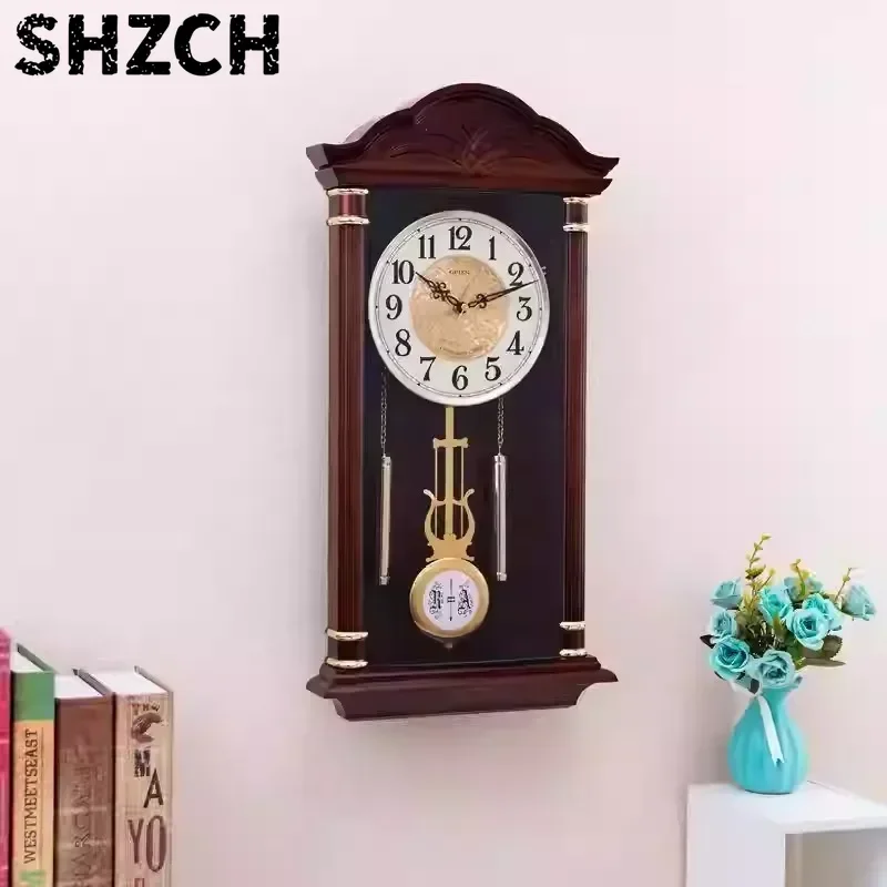 Relojdpared silenciosodestilo europeo, relojdcuarzo con campana, relojes colgantes creativos retro, accesoriosddecor