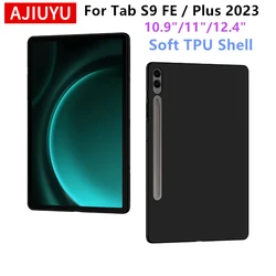 Soft Case For Samsung Galaxy Tab S9 FE 10.9 SM-X510 X516B X516 Tablet for Tab S9 FE Plus S9+ Silicone TPU Shell Back Cover