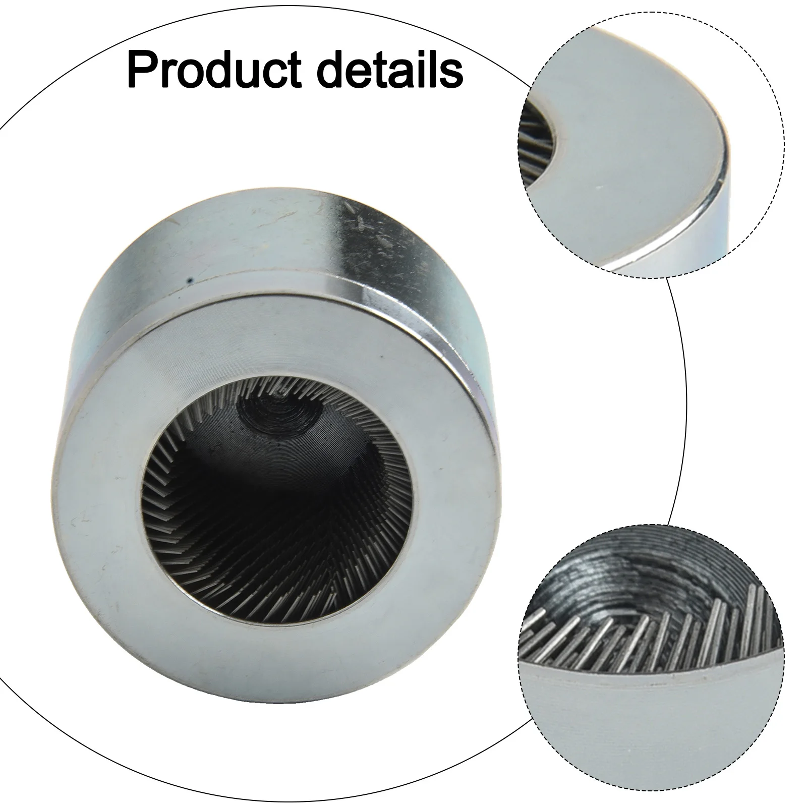 Automotive Tasks Metal Pipe Cleaning Brush Hexagonal Handle User-friendly Design Withstand High Torque Fine Steel Bristles