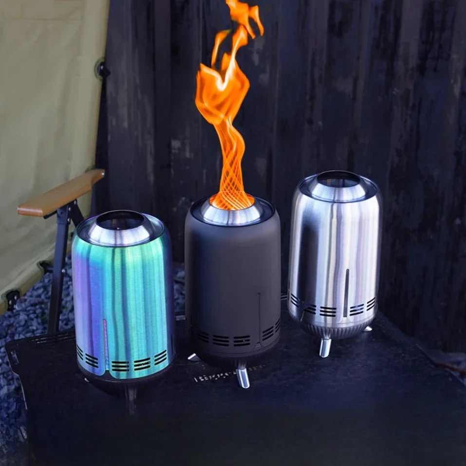 Tornado Outdoor Burner Gasifier Flame Heater Portable Bonfire Stove Camping Accessories  Camping Stove