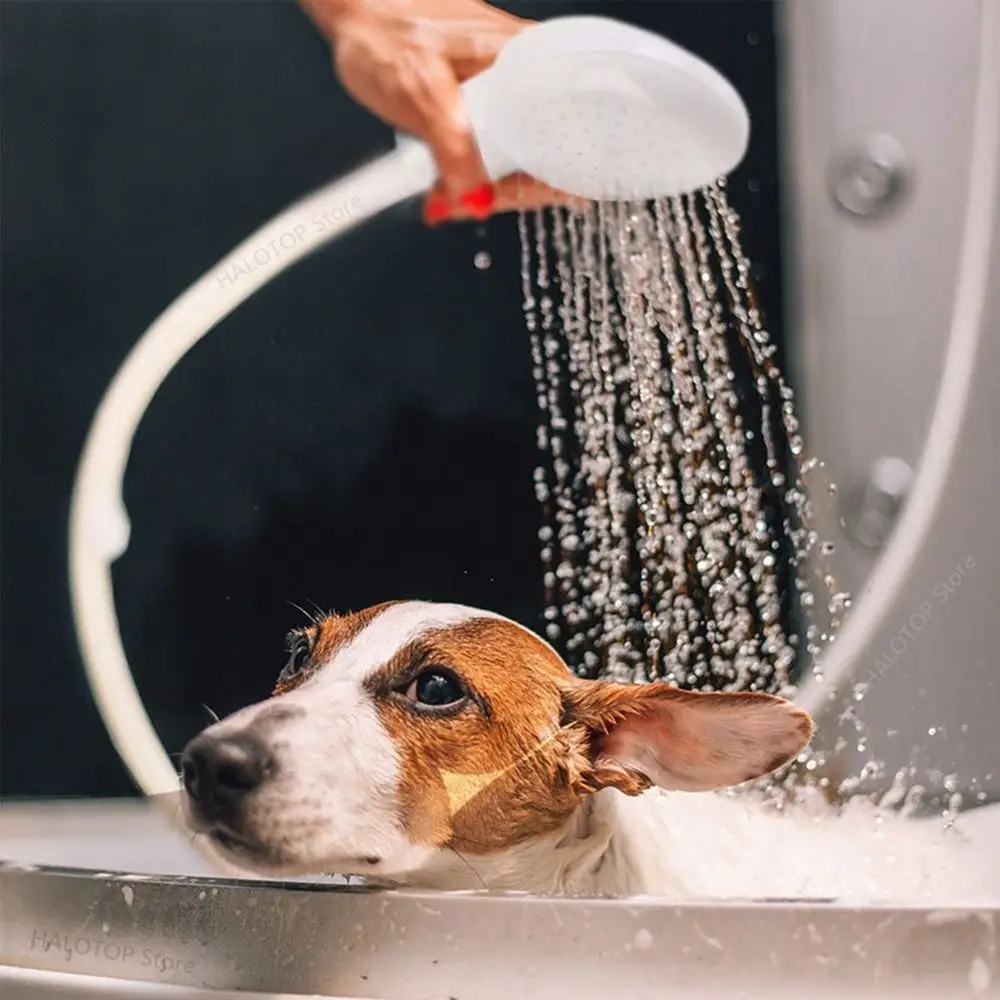 Pet musluk duş fıskiye hortumu çok fonksiyonlu yıkama başlığı duş 1.3m lavabo yıkama genişletici banyo banyo temizlik malzemeleri