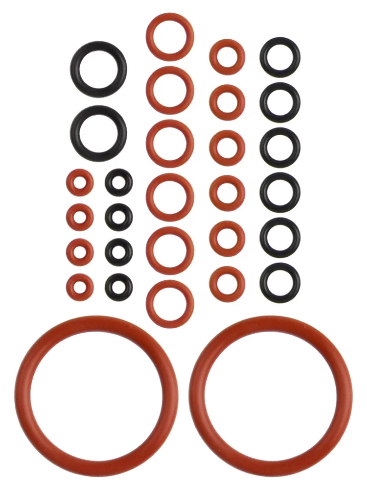 Compatible Coffee Machine Parts Valve Balck red Steam Valve Optimal Water Flow Precise Dimensions 30-piece Set