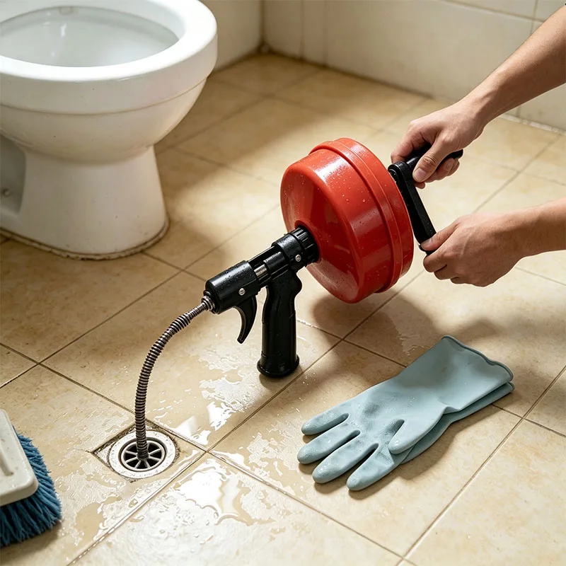 Manual Toilet Dredging Machine Drain Clog Remover Professional Pipe Dredging Sewer Tools Sewer Blockage Tool