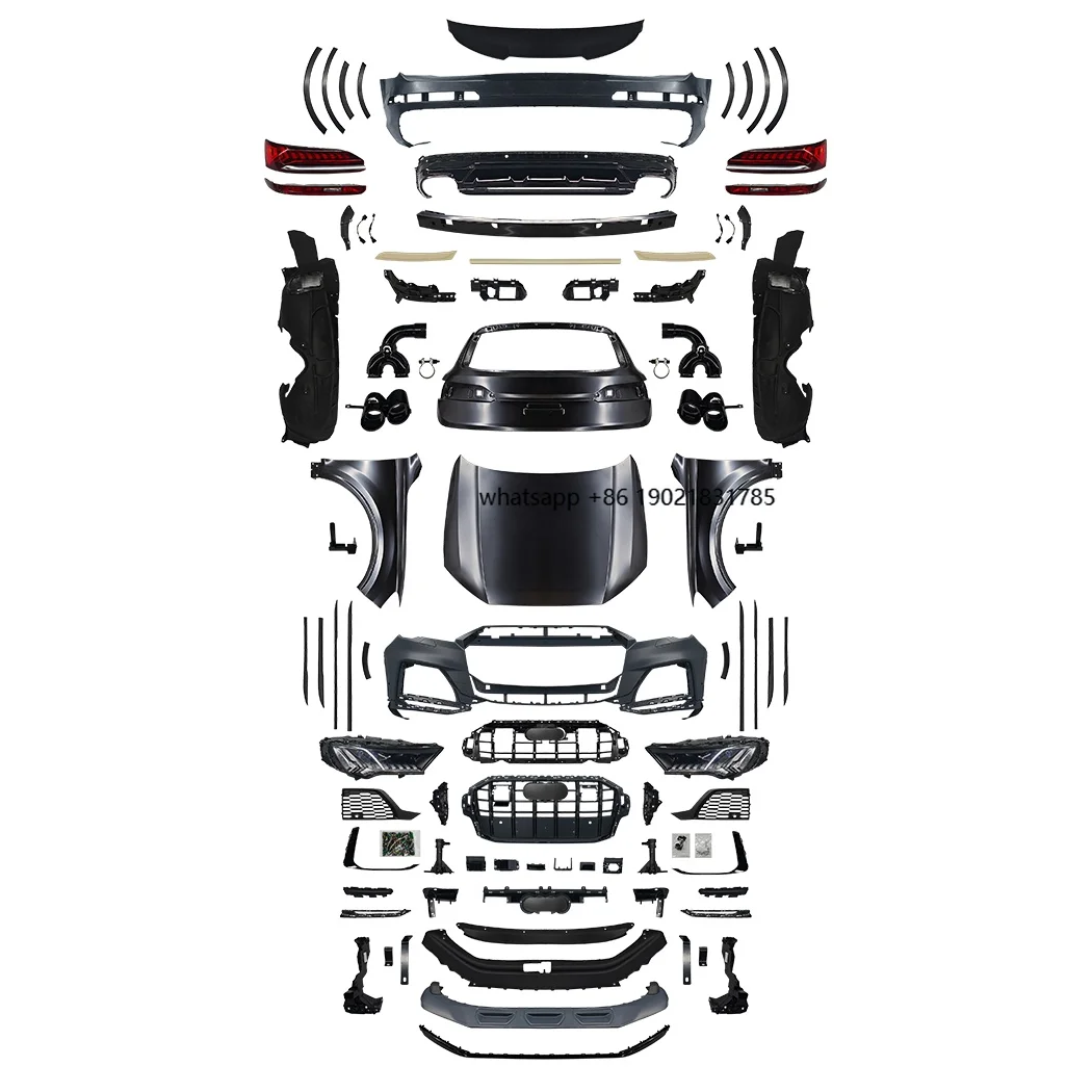 Suitable for  Q7 Old Models 06-15 Upgraded Models 23 SQ7 Body Kit Headlights Bumper Hood Fender