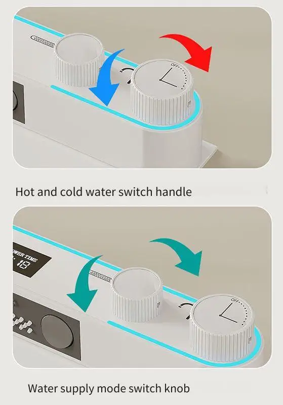 Kiten Sink Doppelter Wasserfall-Entriegelungsmodus LED-Digitalanzeige Voll funktionsfähige Konfiguration