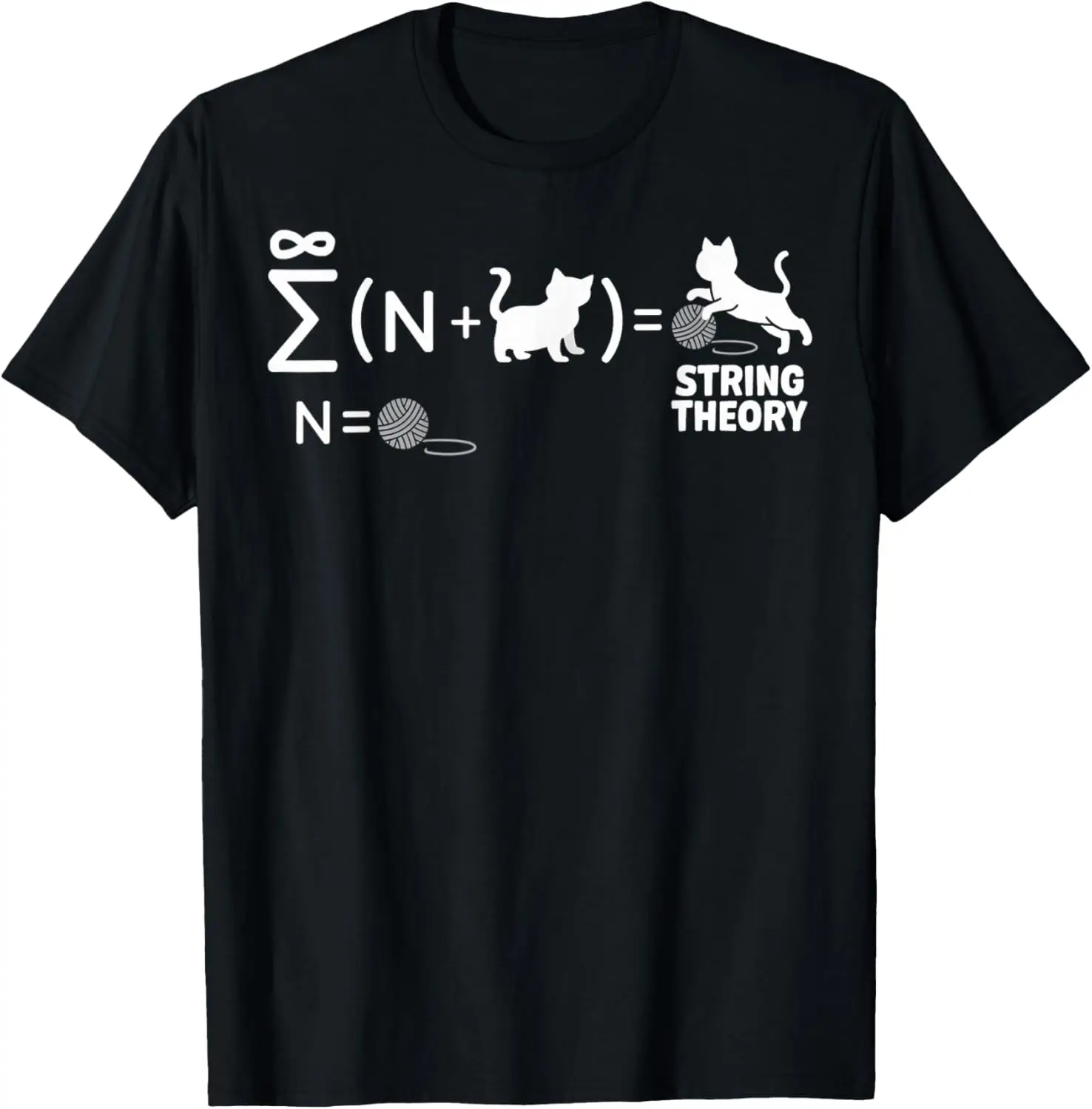 String Theory Quantum Physic Physicist Schrodinger's Cat T-Shirt Funny Casual Cotton Graphic T Shirts Camisas Streetwear
