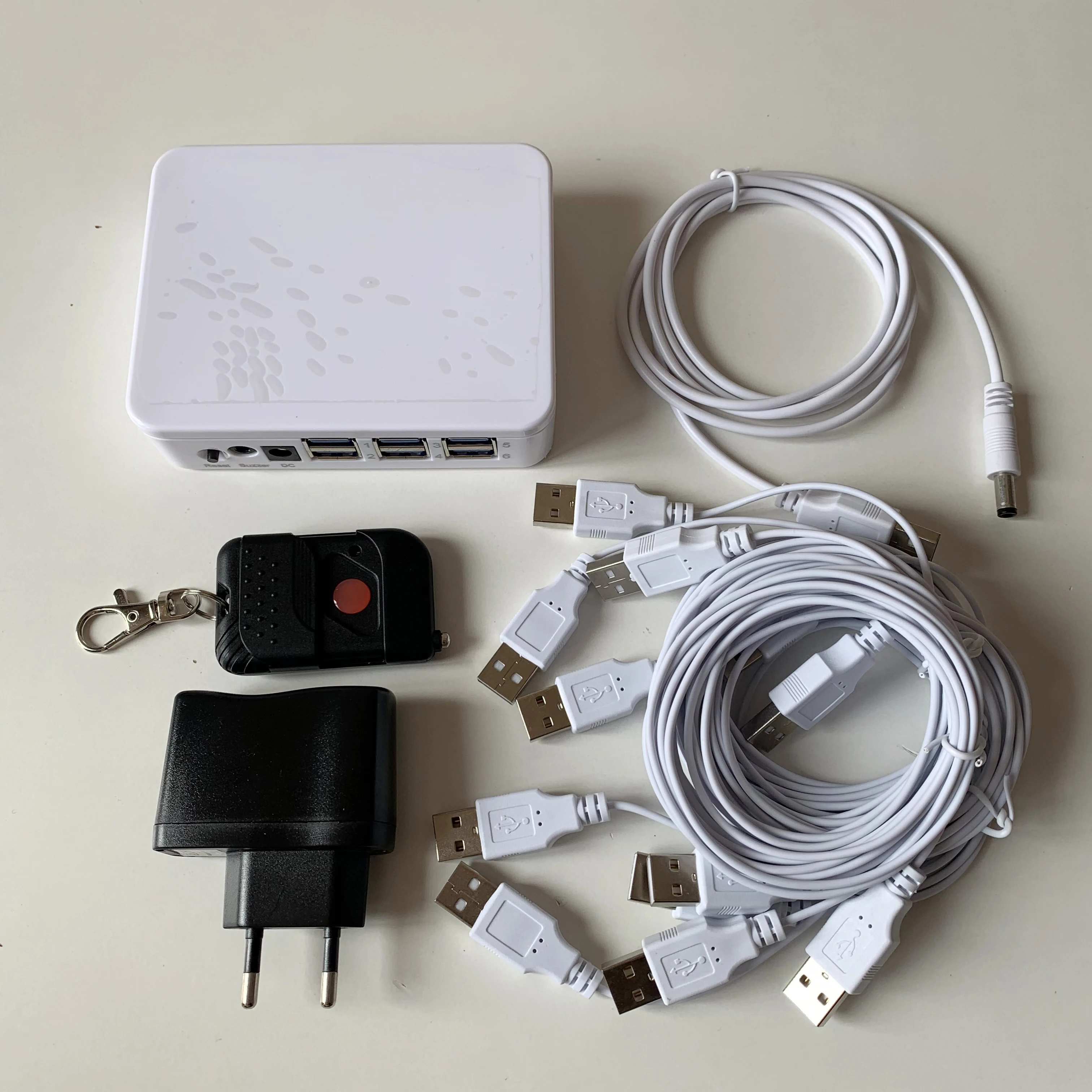 4 6 8 10 Ports Laptop Burglar Alarm Display System Mac Notebook Security Anti-Theft Alarm With USB To USB Cables for Computer