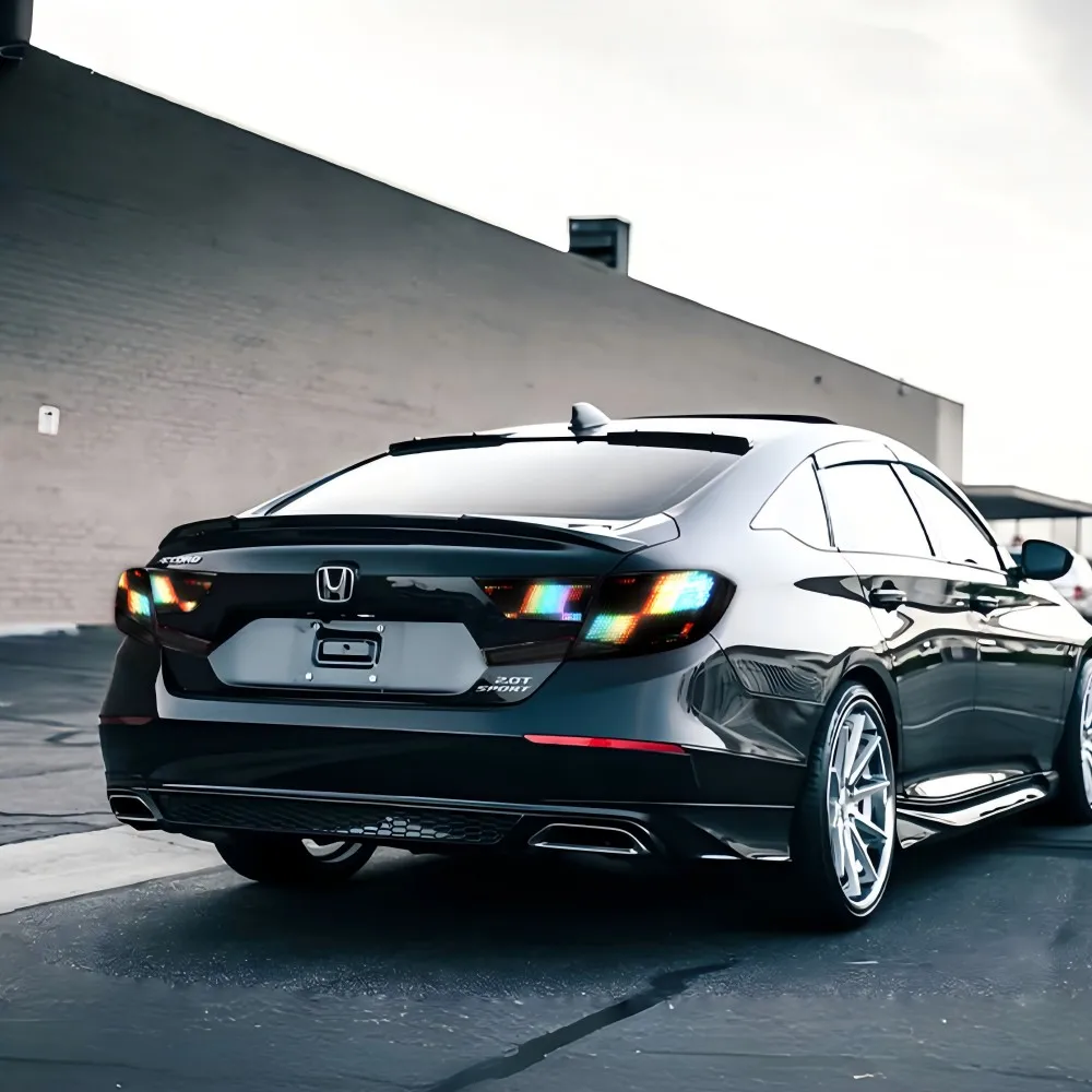 Dynamic RGB LED Tail Lights for Honda Accord Gen 10th 18-22 with APP Control and Sequential Signal Tail Lamp