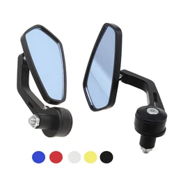 Universal 22mm Handlebar End Mirror Motorcycle Side Rearview Mirror For Suzuki GSX-1000S SV650 Kawasaki Z900