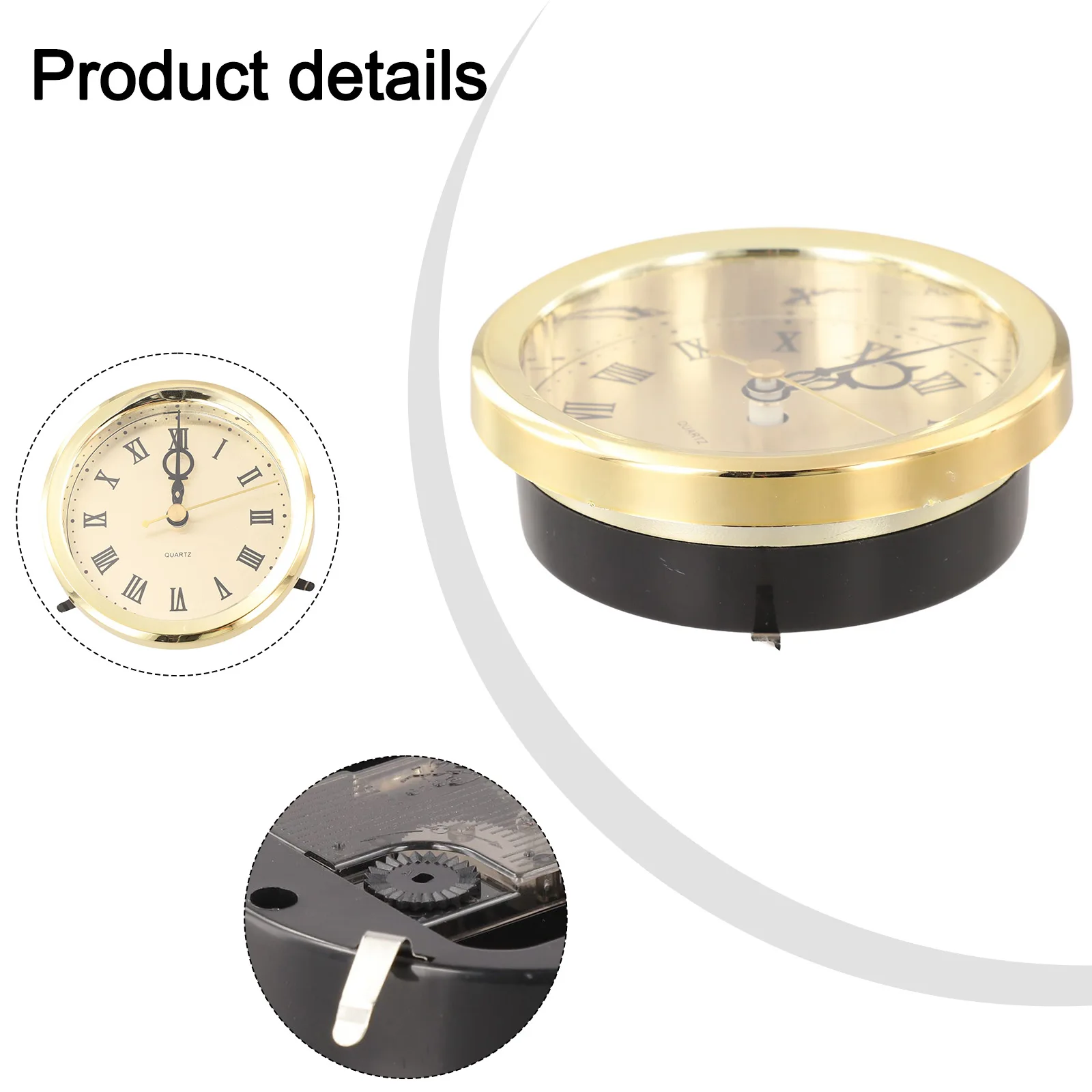 Silent Clock Mechanism for roman Numerals Clock Restoration Attention To Detail Easy Installation Essential Quartz Accessory