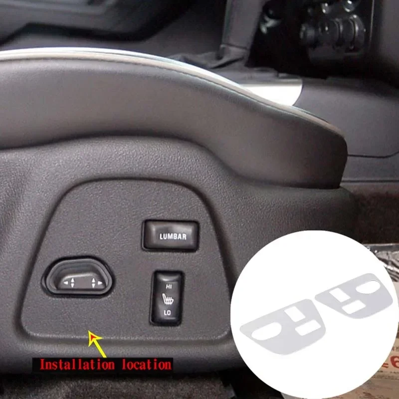 For 2005-2009 Hummer H3 aluminum alloy silver car styling front seat side anti-scratch panel sticker car interior accessories