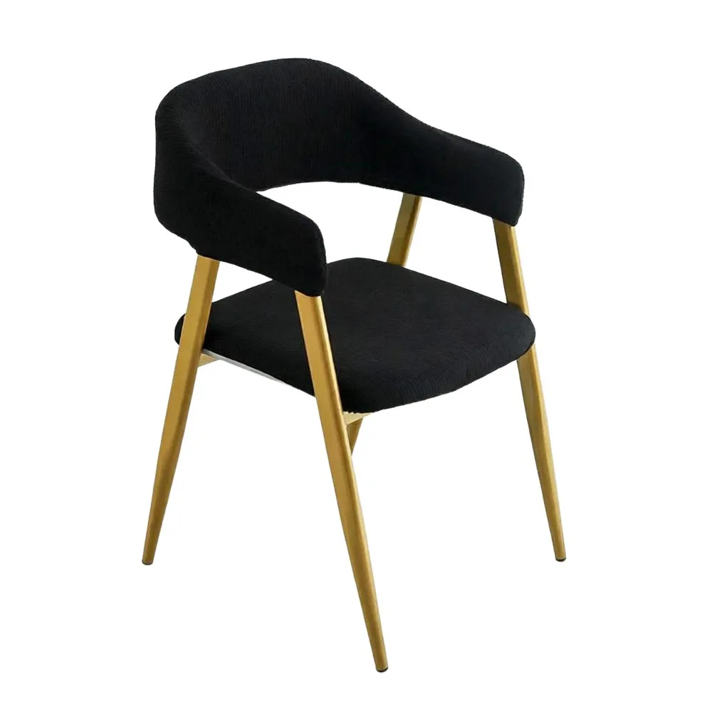 Stretch Fabric Split Chair Cover Thickened Texture Thick Armchair Slipcover Open Back Style Dustproof Dining Chair Cover
