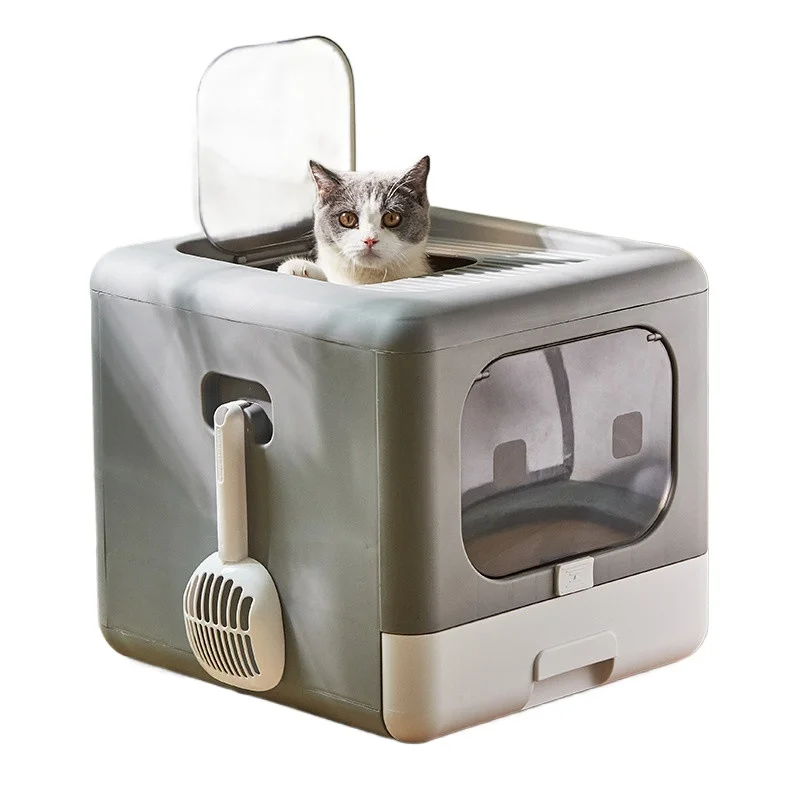 

Cat litter box fully enclosed oversized