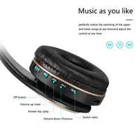 T8 Wireless Bluetooth Headphones With Mic Noise Cancelling Headsets Stereo Sound Earphones Sports Gaming Headbuds Supports TF