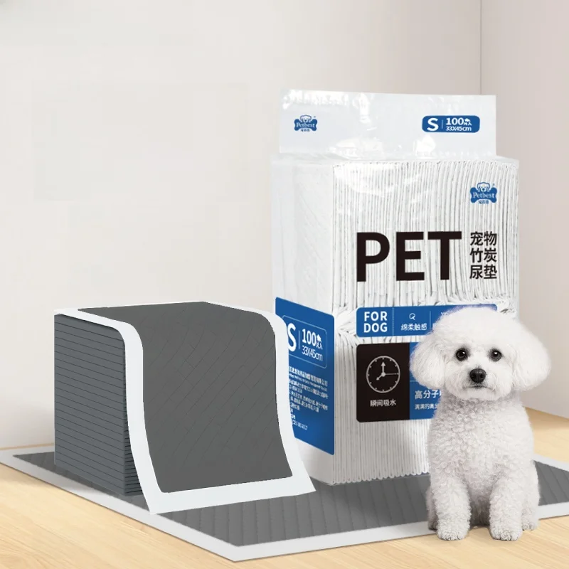Pet Training Urinal Mat High Absorbency Bamboo Charcoal Odor Control for Dogs Cats And Rabbits Pet Supplies Urinal Pad