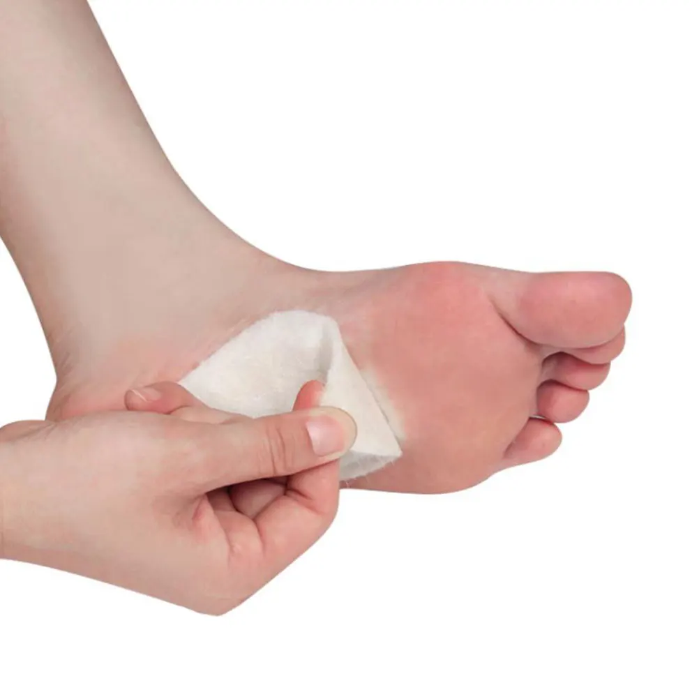 

2 Pcs Wool Felt Arch Support Insoles Flat Feet Foot Pad Comfort Anti-slip Correction Cushion Durability Foot Care Tool Supporter
