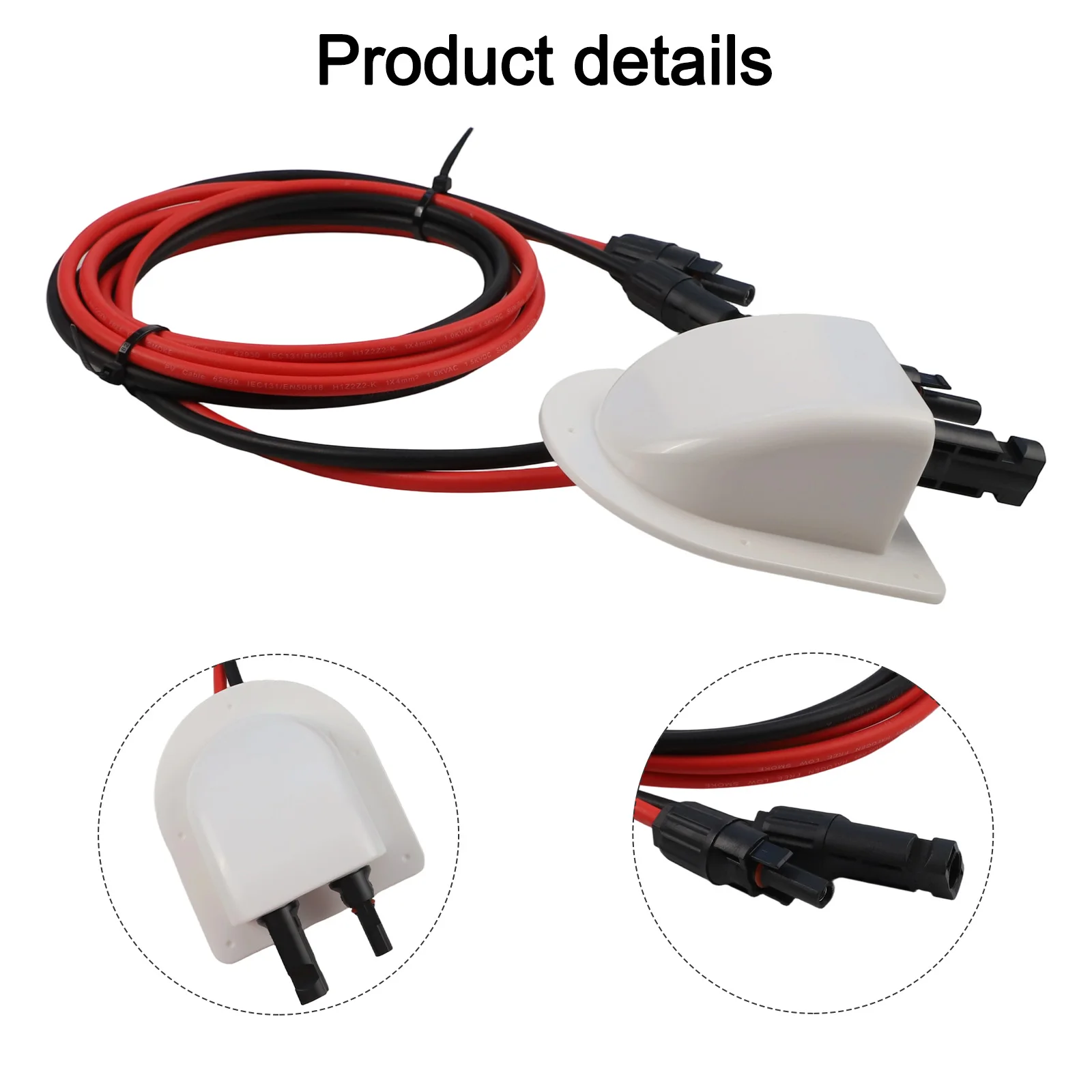 Industrial Solar Dual Cable Entry System with IP68 Rated Waterproof Gasket and Locking Mechanism for RV and Yacht Installations