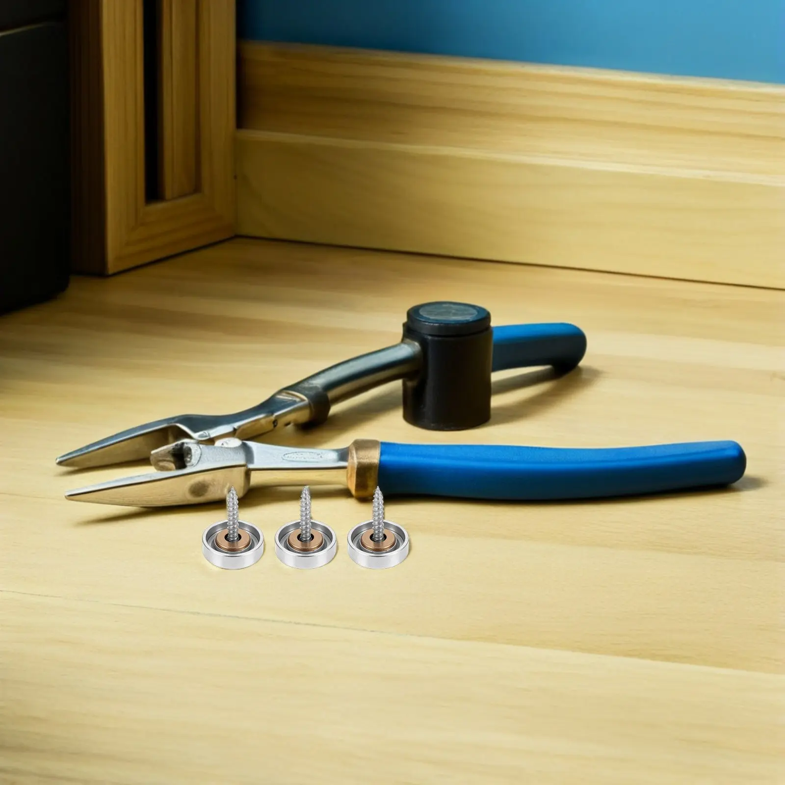 10Set Mirror Screws Decorative Caps Stainless Steel Mirror Screws 16Mm Glass Furniture Fasteners Wall Wardrobe Cabinet Door