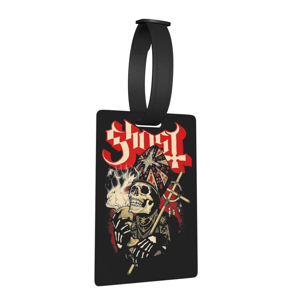

Swedish Rock Band Horror Ghost Luggage Tags Suitcase Accessories Travel Baggage Boarding Tag Label Holder ID Name Address