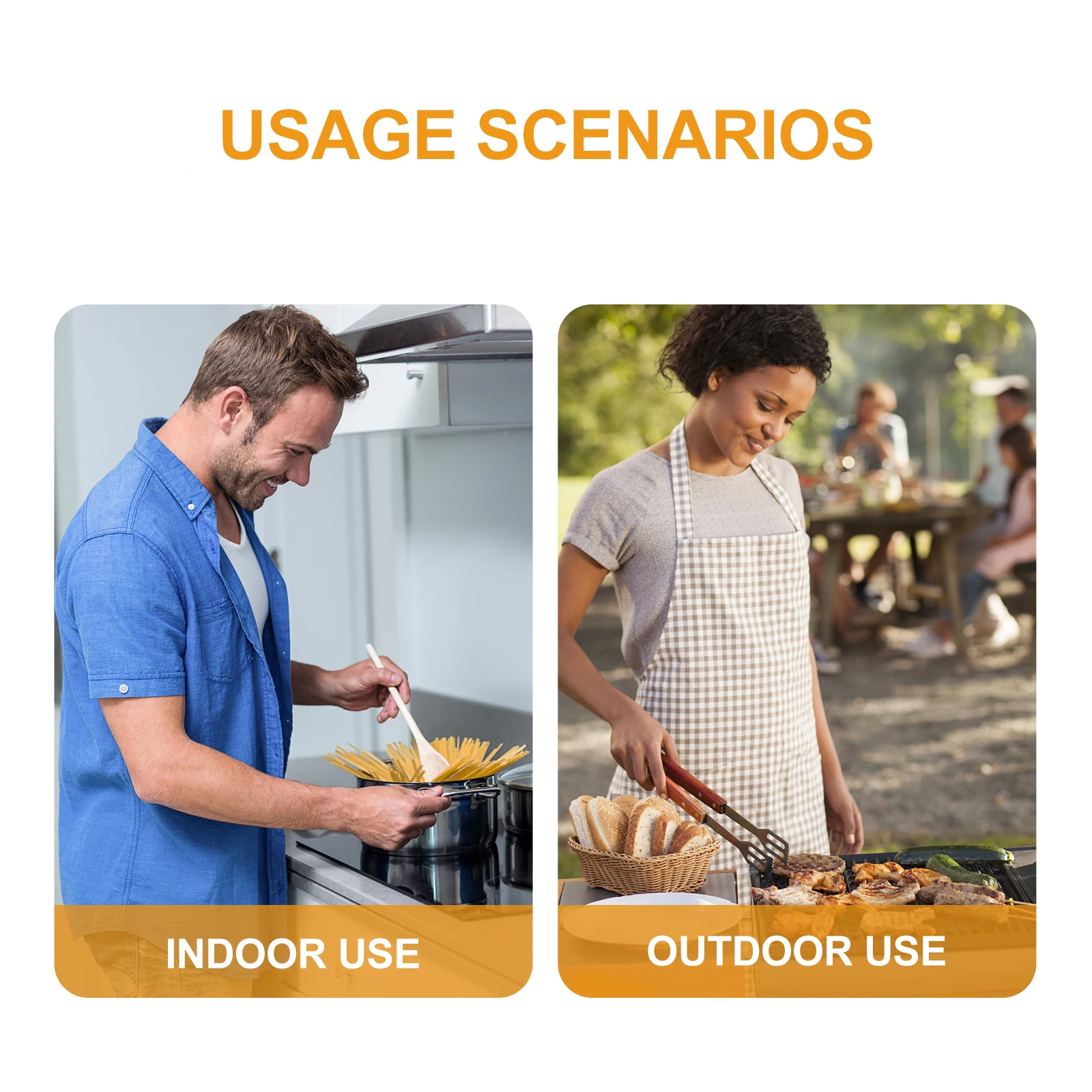 

2pcs Portable Stainless Steel Kitchen Food Clamps Pasta Buffet Clamps Rustproof Heat Resistant Lightweight Cooking Clips