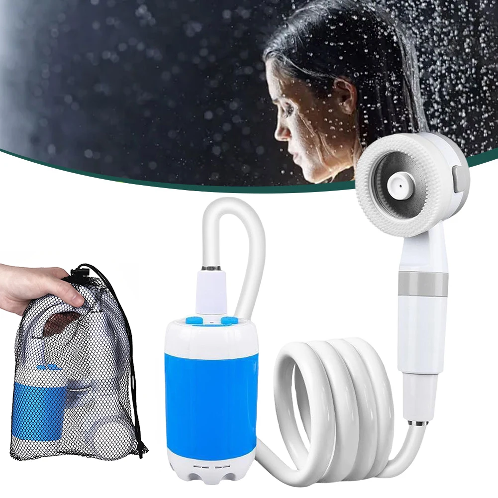 

Portable Shower Pump Rechargeable Outdoor Camp Pump Portable Outdoor Shower Head Sprayer for Camping Car Washing Gardening