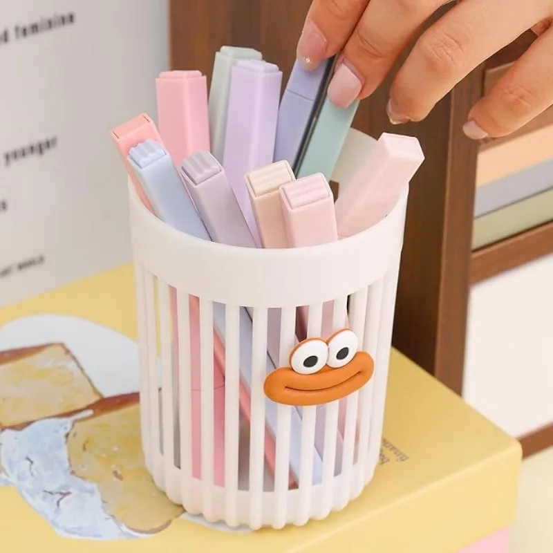 Makeup Brush Holder, High-End Vanity Organizer for Cosmetics & Stationery, Multi-Use Desktop Storage Box for Home & Office