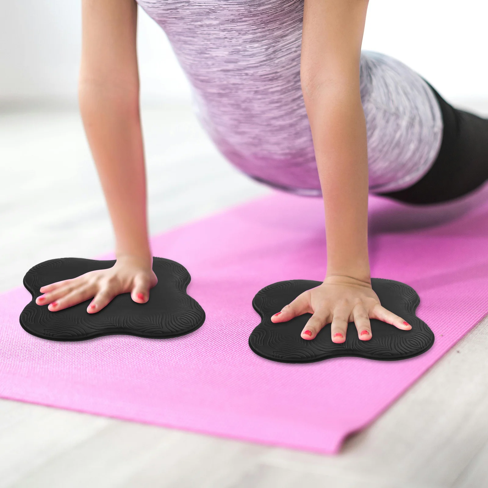 

2 pcs Yoga Knee Pad Eva Non Slip Mat For Exercise Pilates Workout Elbow Wrist Support Kneeling Cushion Yoga Accessory