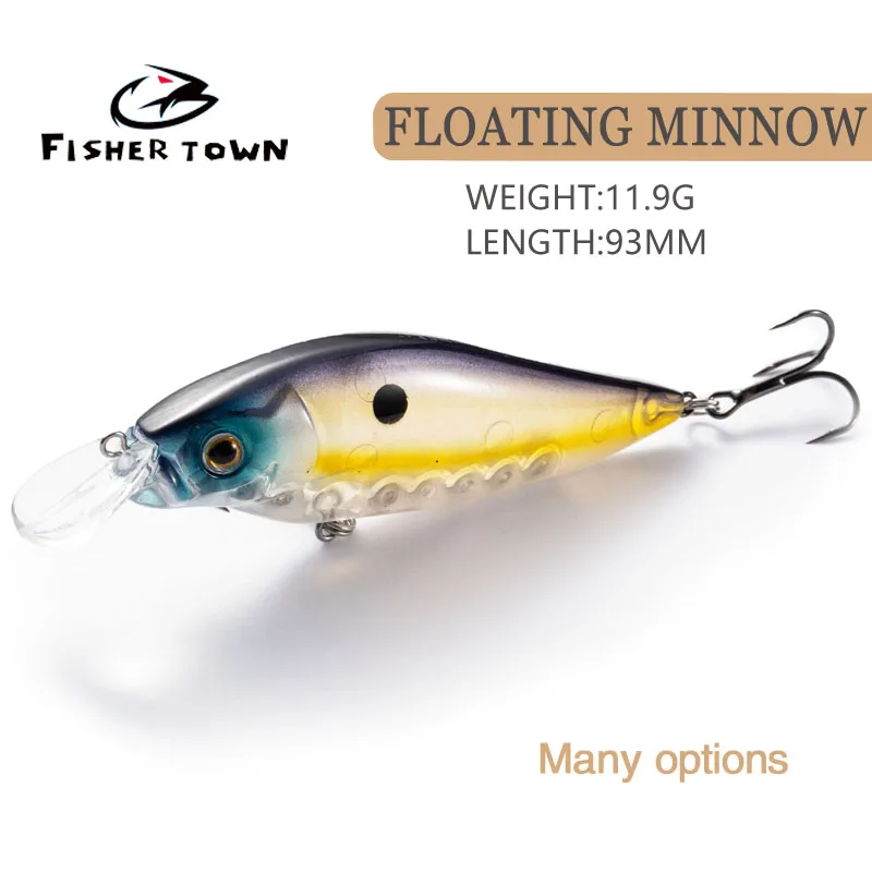 Lure Bait Long throw Mino Water surface False Bait Bent Mout