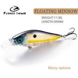 Lure Bait Long throw Mino Water surface False Bait Bent Mouth Mandarin Fish Sea Bass Lu Ya False Bait Fishing Bait Hard Bait