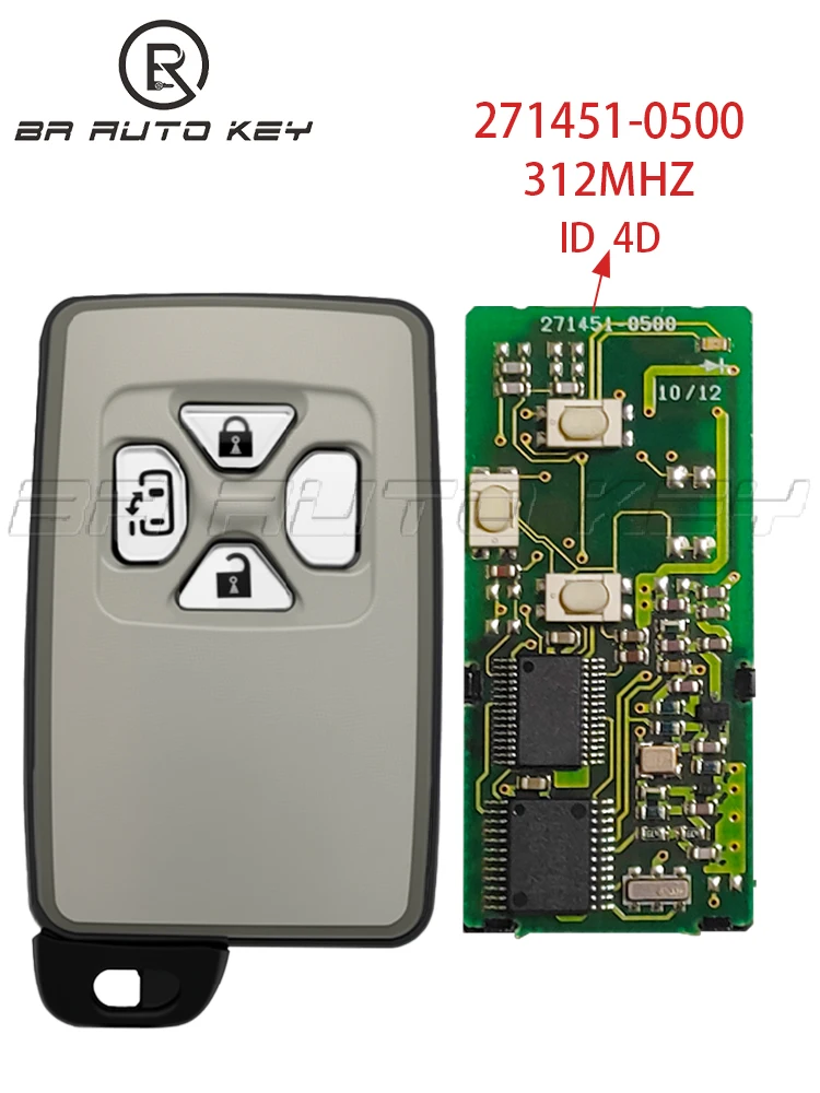 OEM 271451-6230 0500 4Buttons With Slider Door Remote Key for Toyota ESTIMA ISIS ALPHARD VELLFIRE VOXY NOAH 312Mhz Japan Model image 3