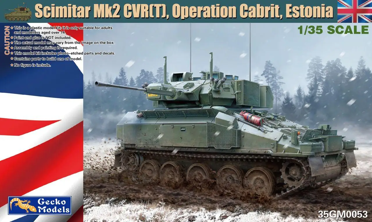 Gecko 35GM0053 1/35 British Scimitar MK2 CVR(T) Operation Cabrit, Estonia Plastic Model Kit