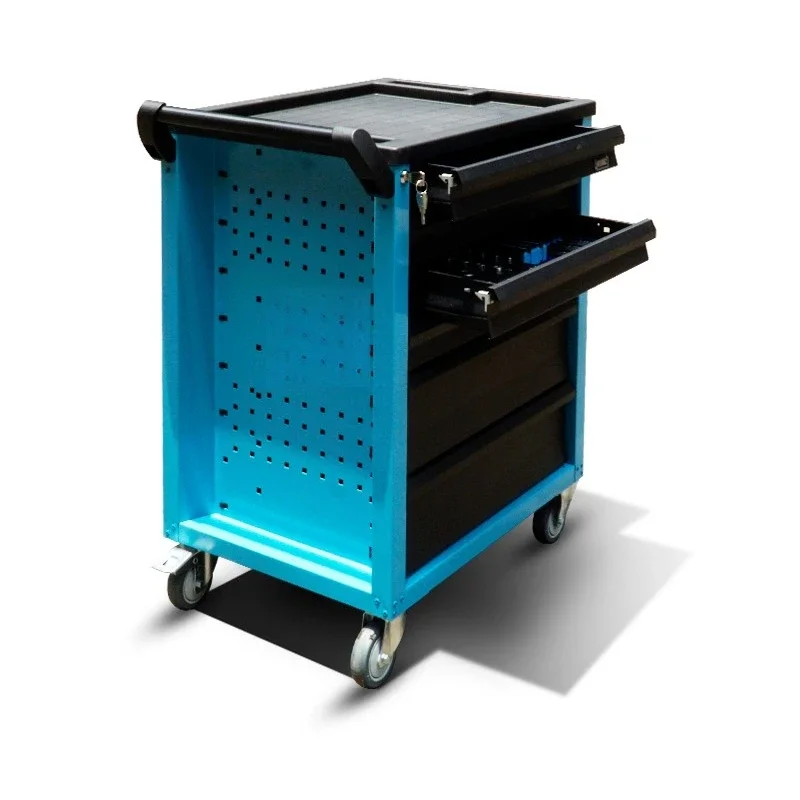 Tool Cart Set 6 Drawers, Functional Maintenance Cart Car Room Tool Cabinet Mobile Auto Repair Cabinet
