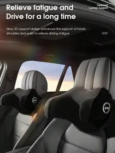 Imagen 2 del producto Reposacabezas de coche, almohada para el cuello para evitar inclinación del cuello, suministros para el coche, soporte lateral para adultos y niños, memoria en forma de U, 1 ud.