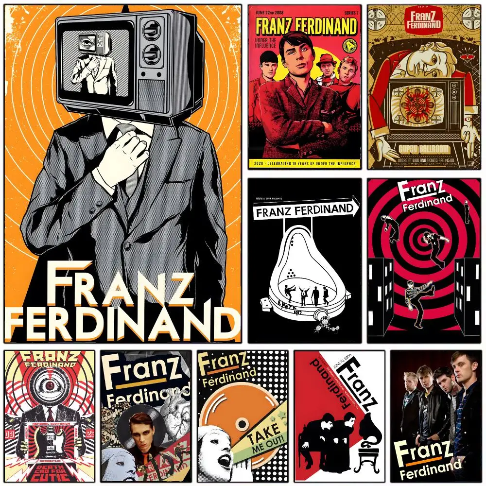 Alternative band f-franz ferdinand Poster Modern Home Decoration Interior Design & Contemporary Wall Art Collection